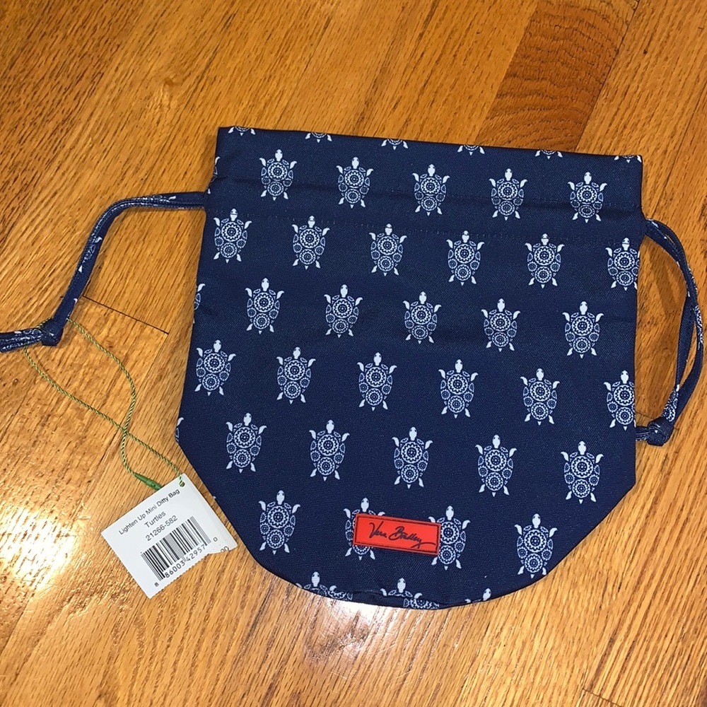 NWT Vera Bradley Lighten Up Mini Ditty Bag Turtles
